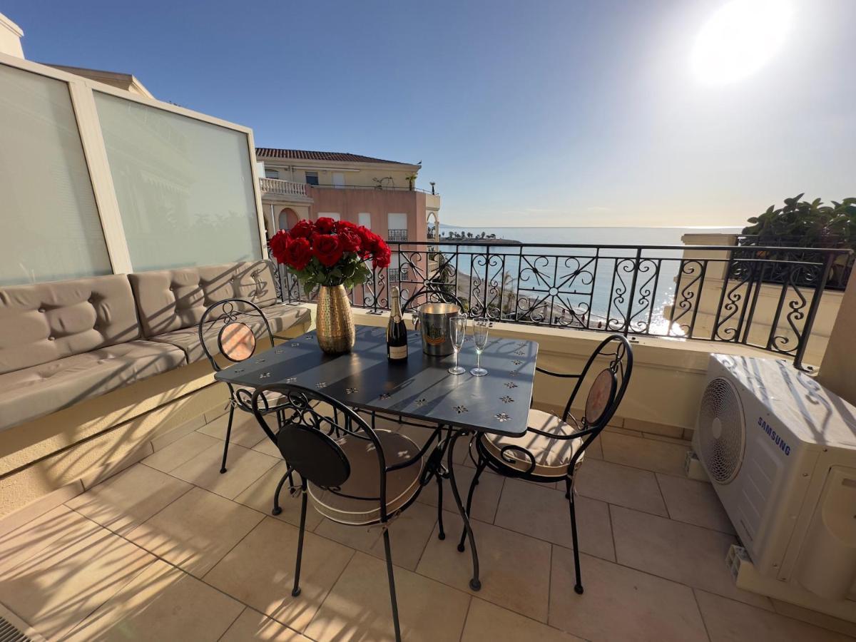 Exclusive Panoramic Sea View In Victoria Beach 芒通 外观 照片